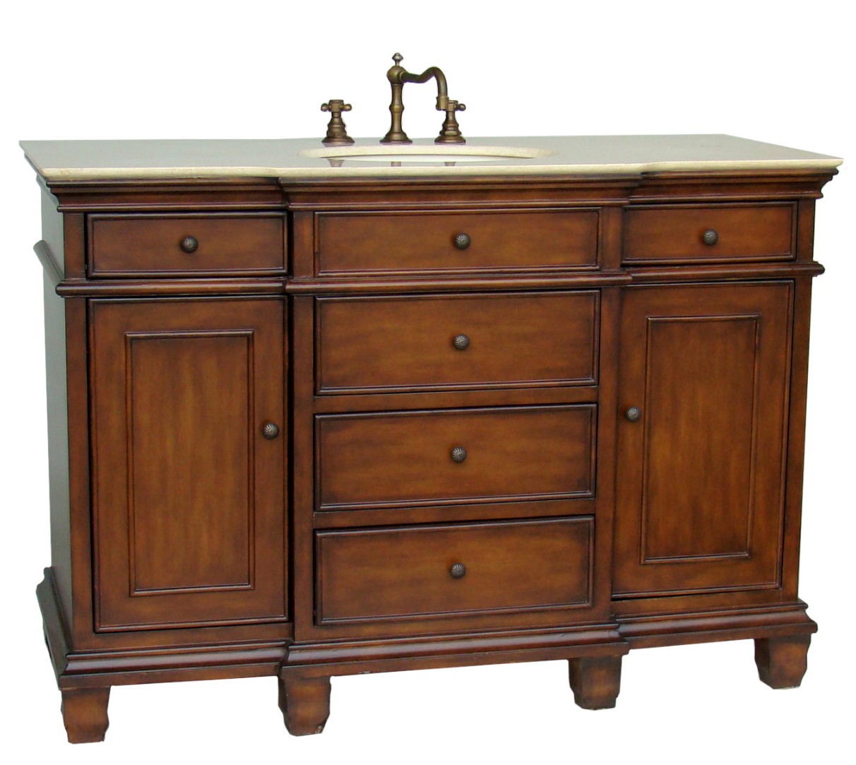 50in Lexington Vanity Ash Brown Vanity Espresso Sink Vanity